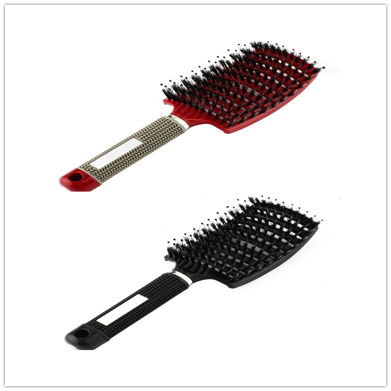 Hairbrush Anti Klit Brushy Haarborstel Women Detangler Hair Brush Bristle Nylon Scalp Massage  Teaser Hair Brush Comb