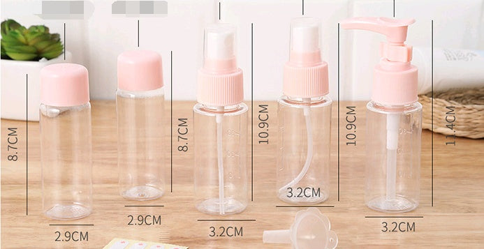 Portable Travel Set Bottle Cosmetics Empty Bottle Press Bottle Spray Bottle Small Watering Can Cosmetics Bottle Set