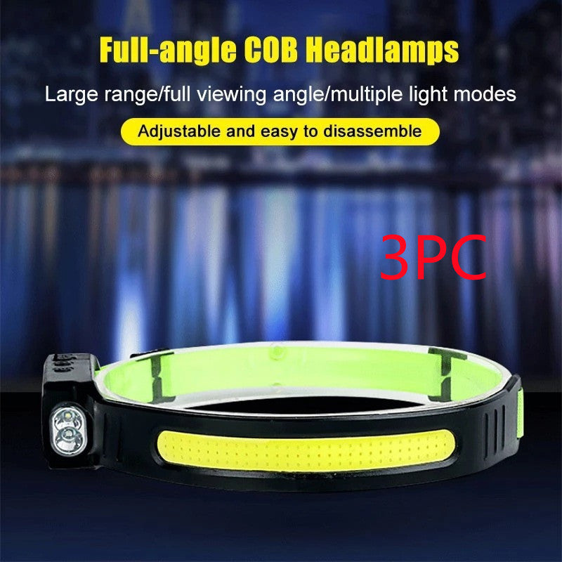 Silicone Sensor Headlamp Type-C Rechargeable Outdoor